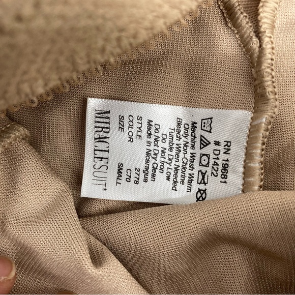 Women's Extra Firm Tummy-Control High-Waist Sheer Thong 2778 in stucco size S - Picture 7 of 8